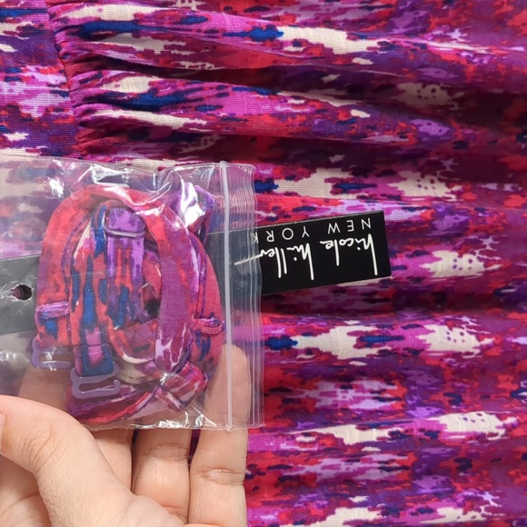 NWT Nicole Miller Women's Convertible Dress Jewel Tones Midi Size Small - Picture 6 of 12